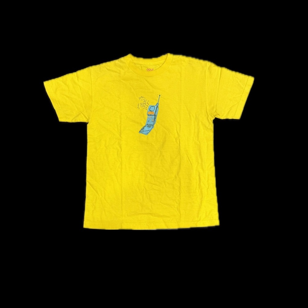 GOLF yellow shirt with phone detail